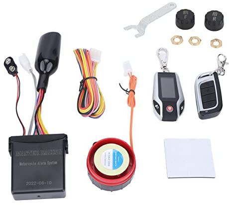 de Seguridad para Coche de 2 VíAs, Alarma para Motocicleta, Antirrobo, Multifuncional, Resistente Al Agua, Bloqueo AutomáTico, 12V, Universal para VehíCulos Todoterreno (con