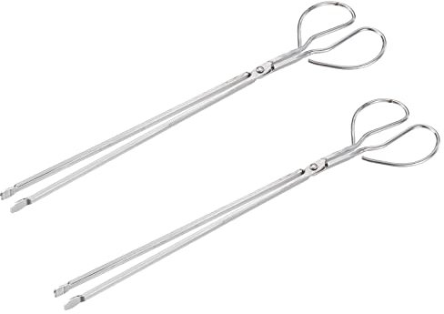 sourcing map 2Stk Scherenzange 47cm Karbonstahl Greifer Müllpflücker Holzkohle Sammlung