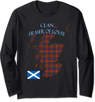 Fraser of Lovat Schottischer Clan Tartan Schottland Langarmshirt