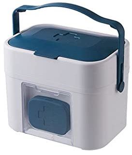 Erste Hilfe Set/Verbandskasten Medical Box Kunststoff Erste Hilfe Box Containerbox Tragbare Aufbewahrungsbox Familie Erste-Hilfe-Kit und kleine Pillenkasten 11,37 Zoll Familienmedizin Box ( Color : A-