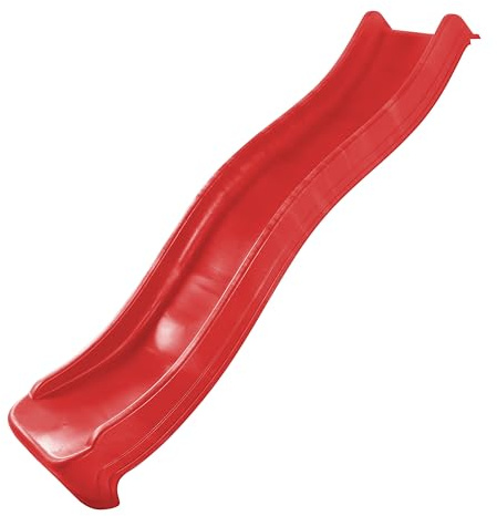 AXI Sky220 Rutsche mit Wasseranschluss Rot - 220 cm | Anbau Element für Kinder Spielturm/Spielhaus/Stelzenhaus | Wasserrutsche/Anbaurutsche für Podesthöhe 120 cm