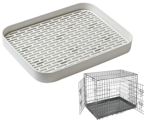 Qutalmi Vaschetta WC per Conigli - Gabbia Quadrata con Vassoio Lettiera | Toilette per Animali Domestici e Porcellini