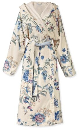 Pip Studio Bademantel Secret Garden Weiß/Blau M
