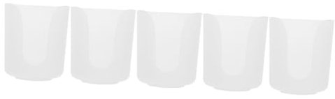Cabilock 5 Uds Estante De Almacenamiento De Despensa Organizador De Tazas Dispensador De Vasos Montado En La Pared Portavasos De Papel Portavasos De Baño Dispensador De Tazas De