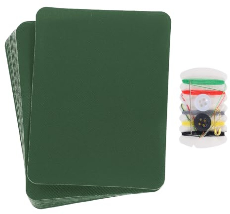 QUARKZMAN 16 Stück Flicken zum Aufbügeln Militärgrün, Innen und Außen Stoff-Reparaturflicken Aufbügeln, Selbstklebende Bügelflicken Aufbügelflicken für Kleidung, Sofa, Rucksack