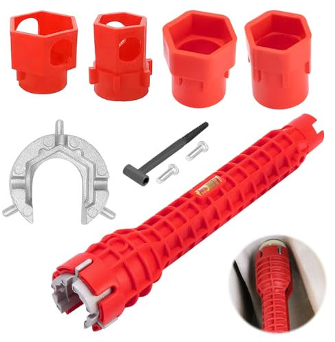 Llave Tuerca Grifo,Llave Apretar Grifo,Llave Grifo Fregadero,Herramientas De Fontanería,Adecuada Para Tuercas De Suministro, Válvulas De Cierre, Tuercas De Tubería De Suministro, Tuercas De Grifo