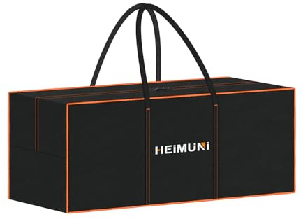 HEIMUNI Aufbewahrungstasche Gartenauflagen Gartenauflagen Schutzhülle für Gartenmöbel Auflagen Weihnachtsbaume Gartenpolster Aufbewahrung für Spielzeug, Auflagen, Palettenkissen, 130x45x55cm
