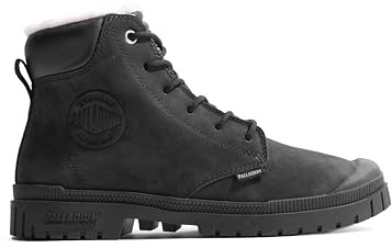Palladium Unisex Sp20 Cuff LTH Wp Wl Ankle Boot, Black, 12 UK