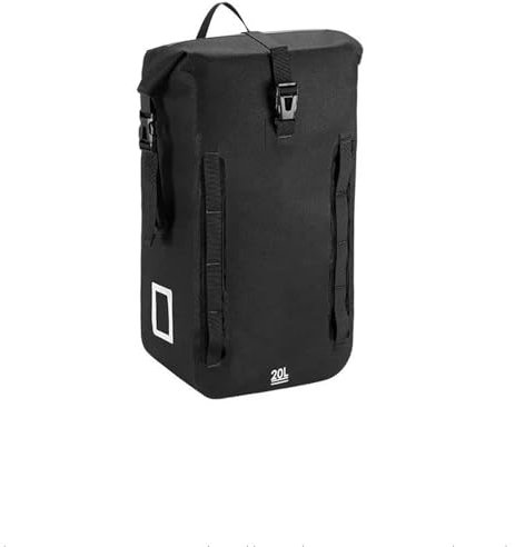 Motorrad Hecktasche TPU Tasche Faltbar Satteltasche Gepäcktasche Handtasche Erweiterbar Vollständig Wasserdicht Motorradtasche(Schwarz)