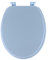 Tendance - Abattant WC Timeless - Bleu Clair - Accessoire de Salle de Bain en Bois - Siège et couvercle de toilettes - Lunette universelle