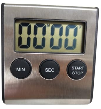 Reloj despertador digital con temporizador de cocina para electrodomésticos, temporizador de 100 minutos para cocinar, estudiar, deportes, reuniones, aparcamiento (batería no incluida)