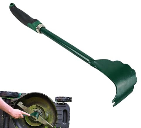 Rasenmäher-Deckenschaber | Ergonomische Reinigungsbürste Für Rasenmäher | Robuster Schaber Mit Steifen Borsten Zur Reinigung Von Garten, Rasen Und Außenbereich
