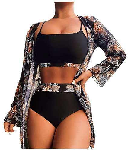 Maillot De Bain Shorty Femme Bandeau Bikini Maillot'de Triangle Sexy Grande Taille Transbronzant Ventre Bustier Brassiere Gainant Bronzant String Blanc Forte Poitrine e Maillots Deux Pièces #