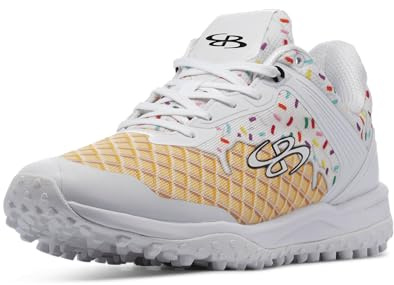 Boombah Viper Men's Ice Cream Turf Multi/Cream/Gold/White - Size 6.5