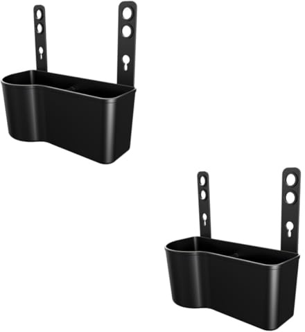Ciieeo 2 Piezas Porta Bebidas para Coche Colgador Tazas Portavasos para Reposacabezas del Vehículo Portureros De La Taza De Coche para Bebidas Portavasos Coche El Plastico Negro