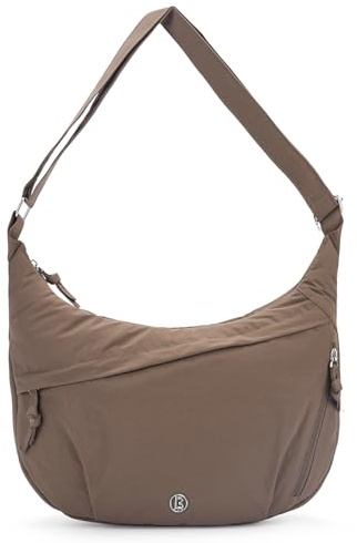 VIMUTI Halbmond Umhängetasche Damen | Wasserabweisende Nylon Crossbody Bag Damen | Moon Bag mit Verstellbarem Schultergurt | Schultertasche für Arbeit, Reisen, Alltag & Festival (Kaffee)