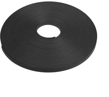 Magnetband-Rolle, schwarze PVC-Folie, Trennstreifen, Trennlinien, Gittermacher für Whiteboard, Metall, für Oberfläche, Büro, Schule, 8 m Länge, 6 mm Breite