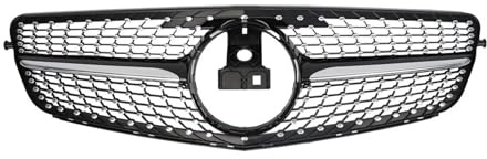 Front Kühlergrille Frills Für Benz C-Klasse W204 Für AMG 2007 2008 2009 2010 2011 2012 2013 2014 Frontkühlergrill Diamantglanz Schwarz Kühlergrill Passend