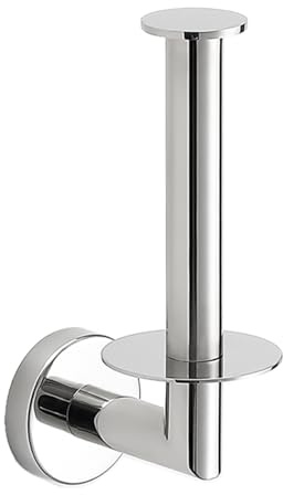 MINGCHI Professionell Högblank Förkromad Toalettpappershållare i 304 Rostfritt Stål - 15kg Bärkraft, Väggmonterad Borrinstallation för Badrum & Kök, Lyxig Högglans Finish