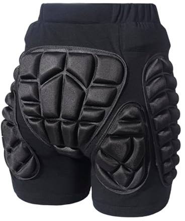 Pantalones cortos acolchados ajustables para la cadera para niños y adultos, snowboard, esquí, patinaje, pantalones protectores elásticos