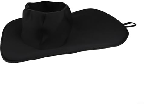 Honseadek Gonna spray impermeabile per kayak, copertura in neoprene, maniglia a sgancio rapido, cabina di pilotaggio 90 x 52 cm, accessorio per canoa nera