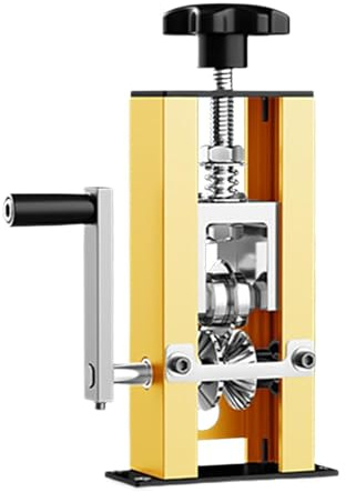 FewNvWa Máquina Pelacables Herramienta para Desforrar Alambre Extractor de Cobre Y Pelador de Cable con Cuerpo de Aleación Ligero Adecuado para Bricolaje Y M, Oro