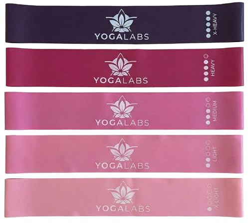 Resistance Bands 5er Set – Fitnessbänder aus Naturlatex mit Beutel