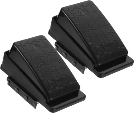 FELTECHELECTR 2pcs Electric Vehicle Accessories Pedal for Ride on Cars Electric Car Pedal with Reset Switch Reset Control Switch for Black