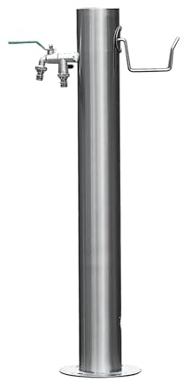 Frost-Proof Free Standing Garden Water Column with Faucet, Durable Yard Hydrant for Irrigation & Watering, 50x20.5cm (20x8in) - Ideal Outdoor Water Feature Fountain
