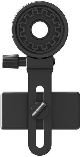 Fituenly Telescope Phone Adapter, Unviersal Cell Phone Mount Compatible Binoculars, Monocular, Microsope Smartphone Holder Clip Bracket Fits Almost of Mobile Phones