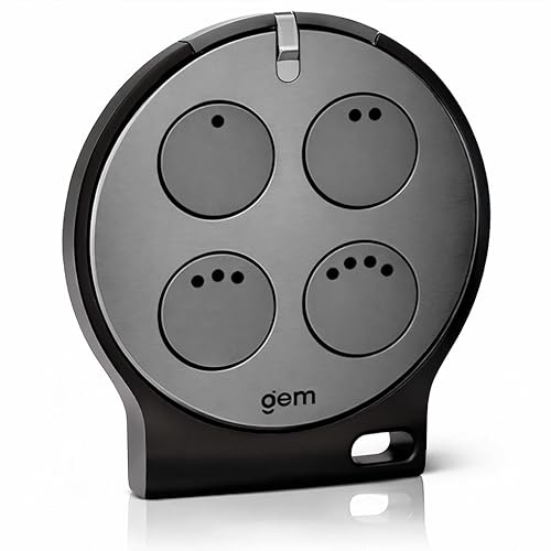 GEM Telecomando Universale Apricancello Multifrequenza 433 868 mhz, Autoapprendente 4 in 1 Rolling Code 128bit togo va sommer pearl, Radiocomando Garage 4 Canali, ABS Alluminio
