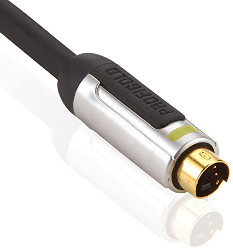 Profigold Cable S-Video 1M de alto rendimiento con 99,96% de cobre libre de oxígeno y tecnología IAT