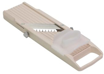 Benriner - Japanische Mandoline Elfenbein 31.5 x 9.2 x 2.4 cm - Kleines Modell Schnittbreite 64 MM - Hohe japanische Qualität.