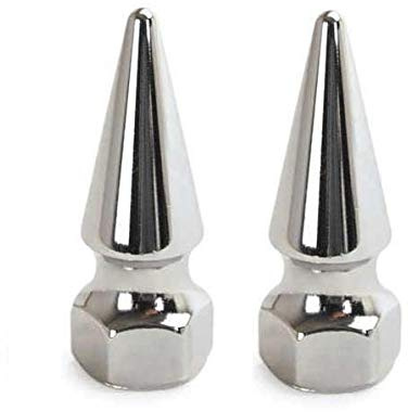 Colony Chrom lange Spitze Muttern (Paar) - Passt M10 (10 mm) Metrisch Bolzen