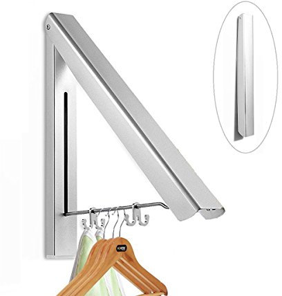 LEBEXY XY Life Kleiderhaken Klappbar Aussenbereich Klapphaken kleiderwandhaken Wäschelüfter Wand haken Kleiderständer Wandhaken Kleiderlüfter Garderobenhaken für Ecken, Balkon, Wäschetrockner, B