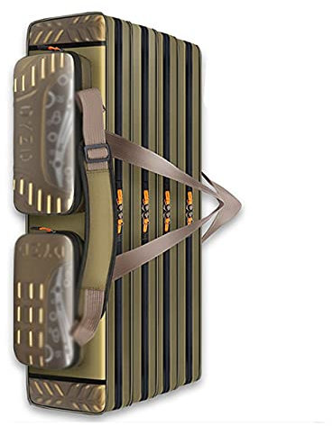 caihuashopping Angeltasche 4 Schicht Oxford Tuch Angelbeutel Falten Angelrute Rolle Tasche Angelgerät Aufbewahrungstaschen Reisen Tragetasche Angelrutenkoffer (Color : 4 Layer 130cm)