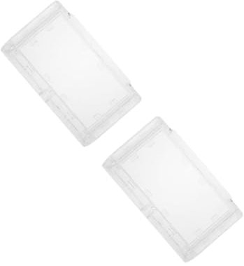 DOITOOL 2pezzi Copertura Per Prese Elettriche Doppia Posizione Design Adesivo Trasparente Per Bagno e Cucina Resistente e Decorativa Facile Installazione Senza Residui