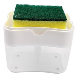 GUYANA Scrub Mommy Prensa for detergente, Cepillo for Limpiar ollas, paño de Limpieza for Cocina Bayetas (Color : White)