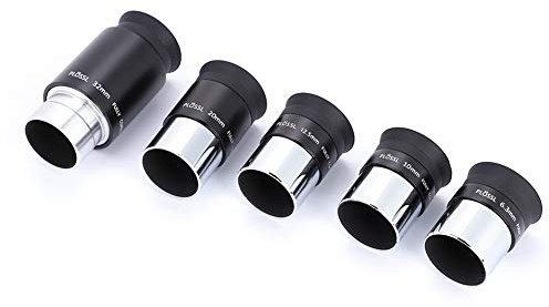 Teleskop och tillbehör 2 x teleskop barlow lins plossl 6,3 mm/10 mm/12,5 mm/20 mm/32 mm okular 16 x 16 x 5 cm andra tillbehör för teleskop