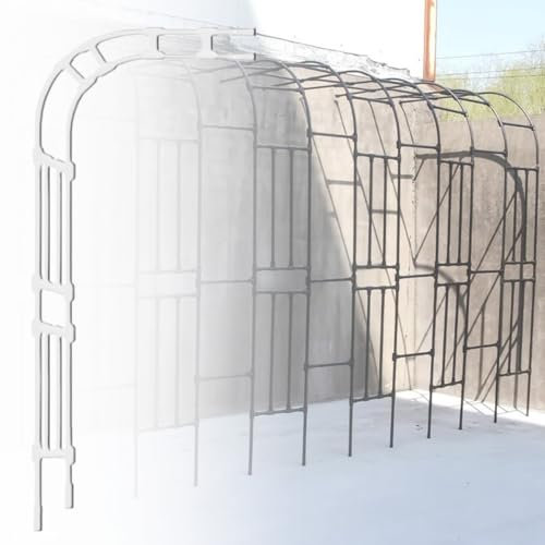 Genérico Arco de jardín Arco de jardínArco de jardín Grande de 60 cm/90 cm/120 cm 150 cm/180 cm/483 cm cenador de pérgola de Metal Tubular Fuerte Arco de Rosa trepadora decoración de jardín Arco
