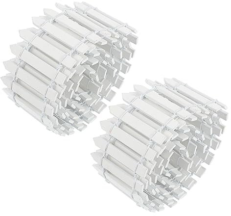 TINEASUR Miniatur Gartenzaun Dekoration Weißer Simulierter Sichtschutz Für Puppenhäuser Und Miniaturgärten Zaun Für DIY Projekte Und Kreative Gestaltung
