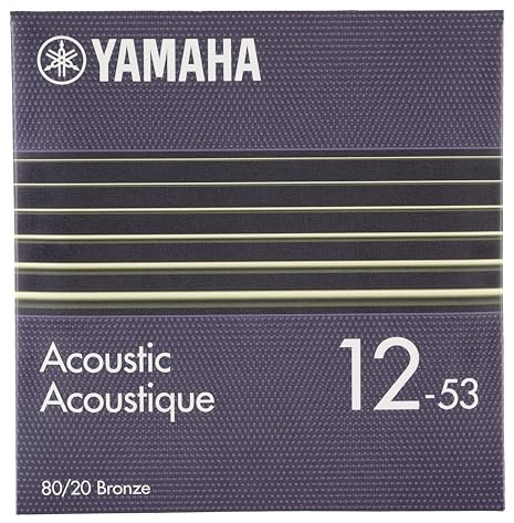YAMAHA SA12 Akustik-Gitarrensaiten – Light (012-053), 80/20 Bronze
