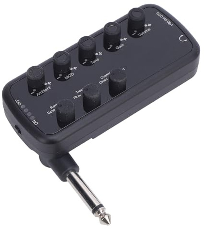 Guitar -Kopfhörerverstärker, Basskopfhörerverstärker Mini -Turbos mit Vielseitigen Soundoptionen, Multi -Effekt