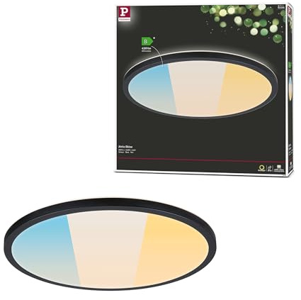 Paulmann 71258 LED Panel Atria Shine IP44 rund 398mm 20,8W 2800lm White Switch Schwarz