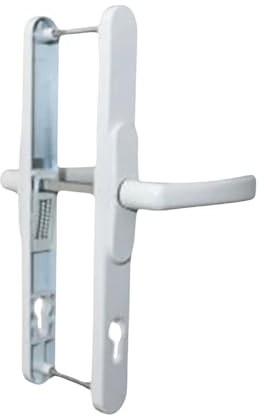 UPVCSTORE White Universal Flexi UPVC Repair Door Handle Set Adjustable 59mm to 96mm Adjustable PZ Centres