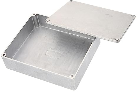 GLSTOY Gitarreneffektbox aus Aluminiumdruckguss Langlebiges Pedalbox Gehäuse 145x121x39,5mm für Gitarrenpedale Robustes Stompbox Gehäuse für Musiker und Selbstgemacht Projekte