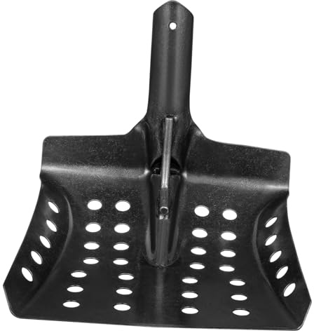 VANZACK Pala Tamizadora De Drenaje Resistente De Mango Ergonómico Cómodo para Limpieza De Lodos Desagües y Alcantarillados Uso Profesional y Doméstico