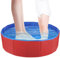 Baignoire à pieds, sans gonflage, portable, 60 x 20 cm, PVC renforcé, élimination efficace de la saleté, design compact, parfait pour les entrées de piscine, les terrasses et les voyages