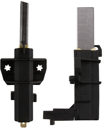1 Pair Ceset Motor Carbon Brushes for Hoover Candy Washing Machines 49018683 92126721,carbon brush Pair electric motor replacement parts for Hoover Beko & Smeg Models(L94MF7 Type, Black)