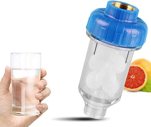 Haofy Filtro Purificatore d'acqua per Controlavaggio, di Filtraggio dell'acqua del Rubinetto in Cristalli di Silicone per la Casa, Struttura in ABS e Rame, Resistente Alla Temperatura da 35-158